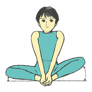 足の開き具合チェック